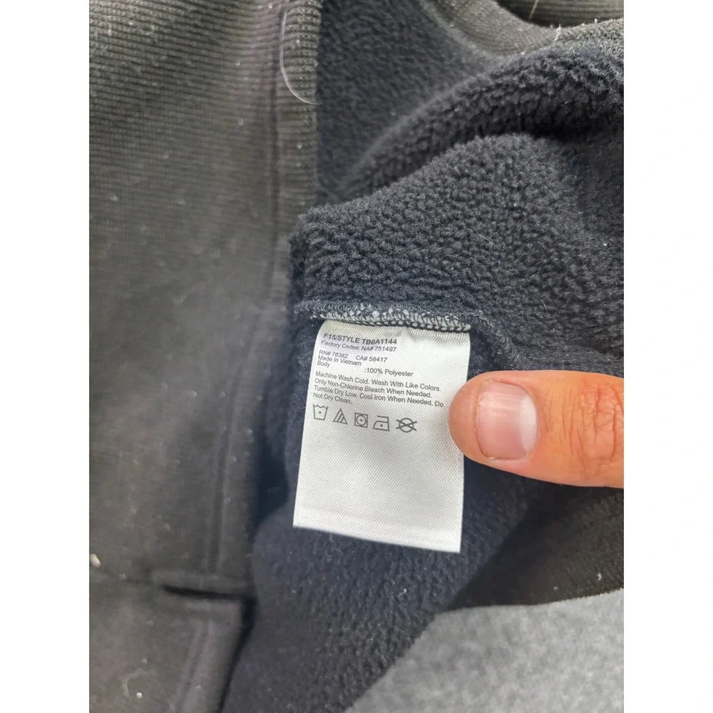 Timberland PRO Quarter Zip Pullover Mens Small Black Fleece Lined TB0A1144